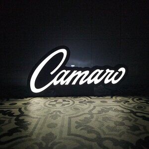 Camaro - LED Lightbox Sign with detachable stand